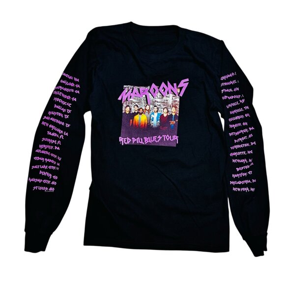 Maroon 5 Small Women Concert T-shirt Long Sleeve Music Casual - Picture 1 of 5